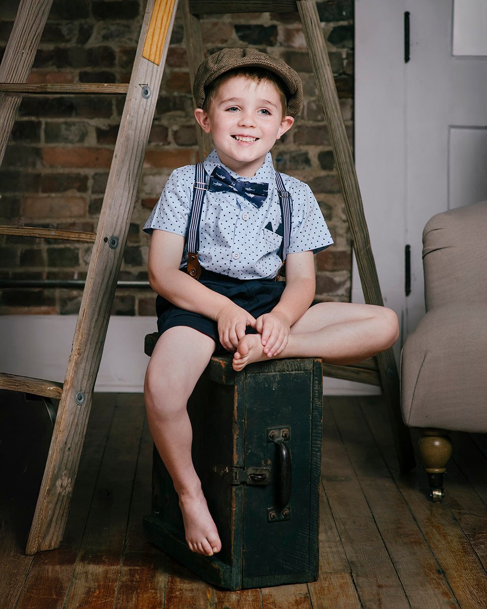 5 year old boy traditional studio picture